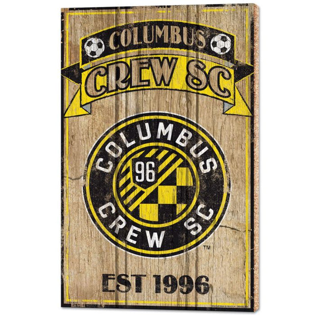 Letreros de madera COLUMBUS CREW - 1/2" de grosor 15" x 24"