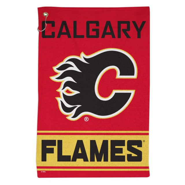 Toalla deportiva de 16 x 25 de los Calgary Flames