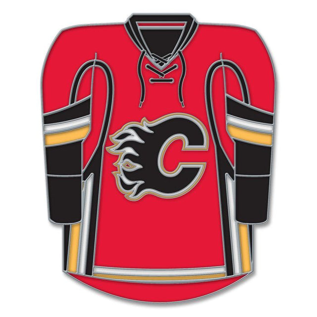 Tarjeta de joyería con pin de colección con el logotipo de la tercera camiseta de Calgary Flames