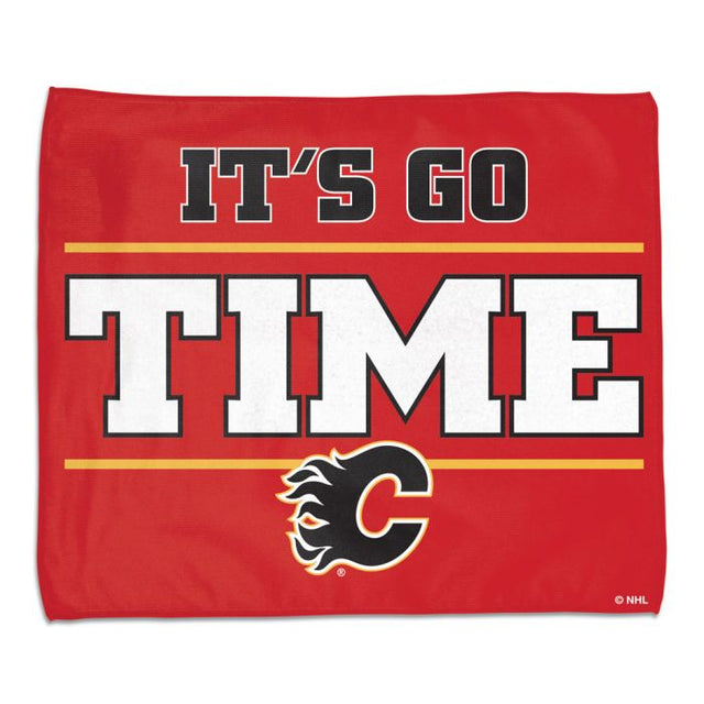 Calgary Flames 3rd Jersey Logo Rally Towel - Full color