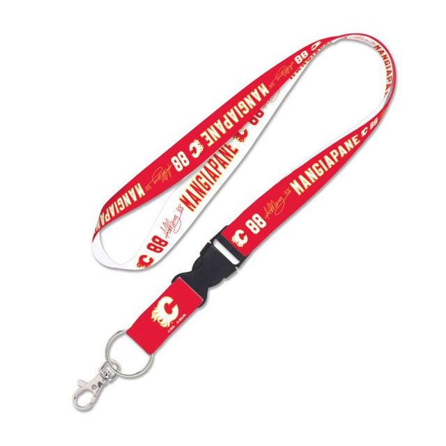 Calgary Flames Lanyard w/detachable buckle 1" Andrew Mangiapane