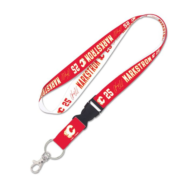 Calgary Flames Lanyard w/detachable buckle 1" Jacob Markstrom