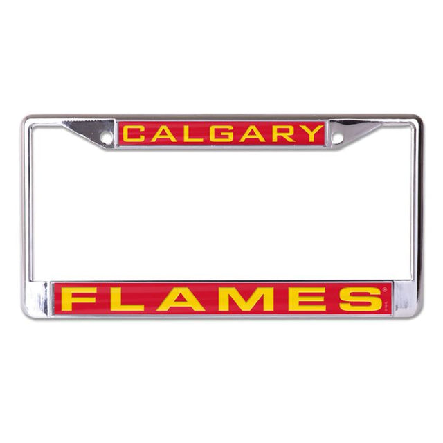 Marco impreso de tamaño pequeño y grande de Calgary Flames Lic Plt