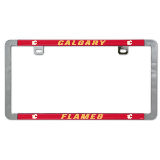 Calgary Flames Metal Lic. Plate Frame Slim