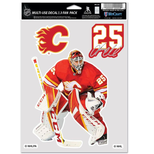 Calgary Flames Multi Use 3 Fan Pack Jacob Markstrom