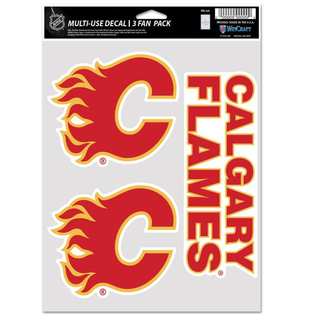 Paquete de 3 ventiladores multiusos de Calgary Flames