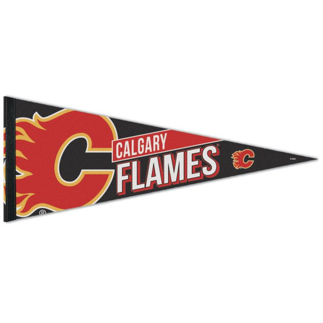 Banderín premium de Calgary Flames de 12" x 30"