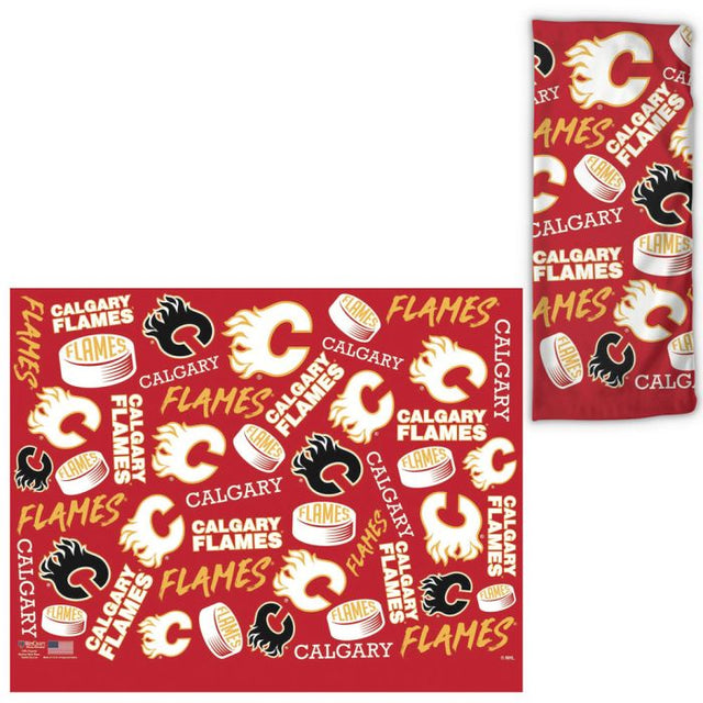 Envolturas para abanicos con estampado disperso de Calgary Flames