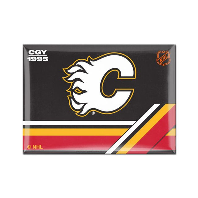 Imán de metal de edición especial de Calgary Flames de 2,5" x 3,5"