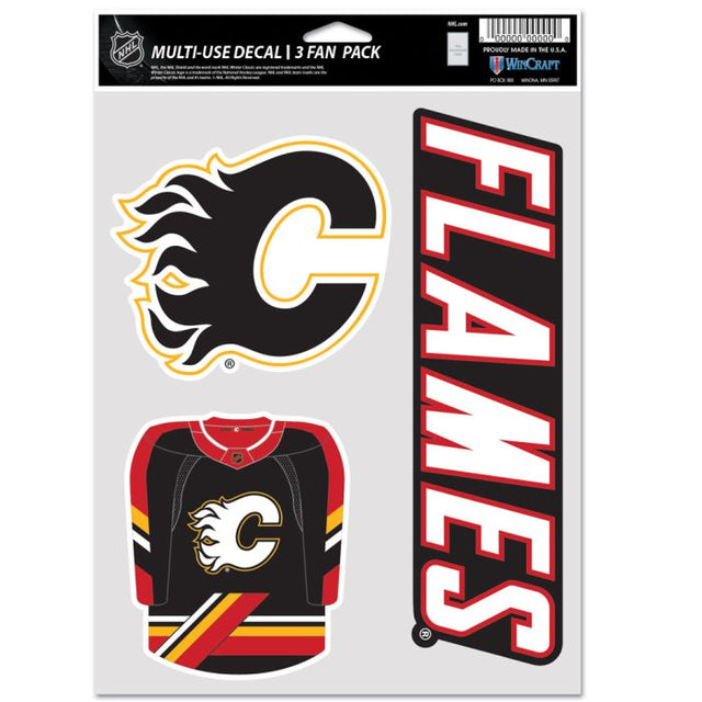 Paquete de 3 ventiladores multiusos de edición especial de Calgary Flames