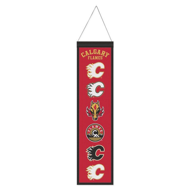 Bandera de lana de los Calgary Flames de 20 x 81 cm