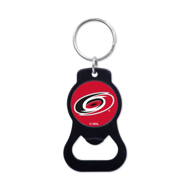 Llavero con abrebotellas de color negro de los Carolina Hurricanes