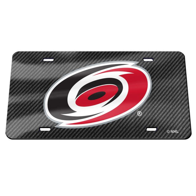 Matrícula acrílica especial de los Carolina Hurricanes CARBON