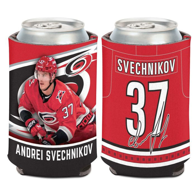 Enfriador de latas de 12 onzas de Carolina Hurricanes de Andrei Svechnikov