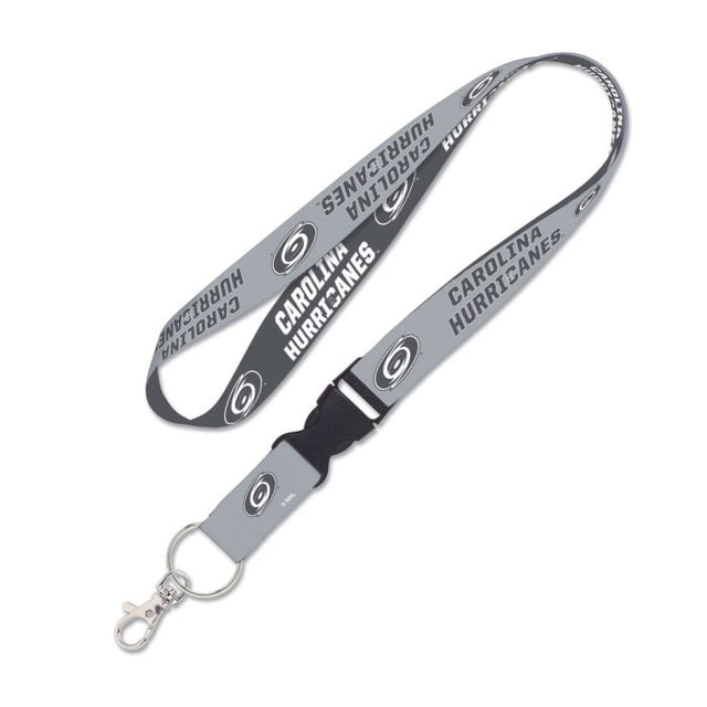 Carolina Hurricanes Charcoal Lanyard w/detachable buckle 1"