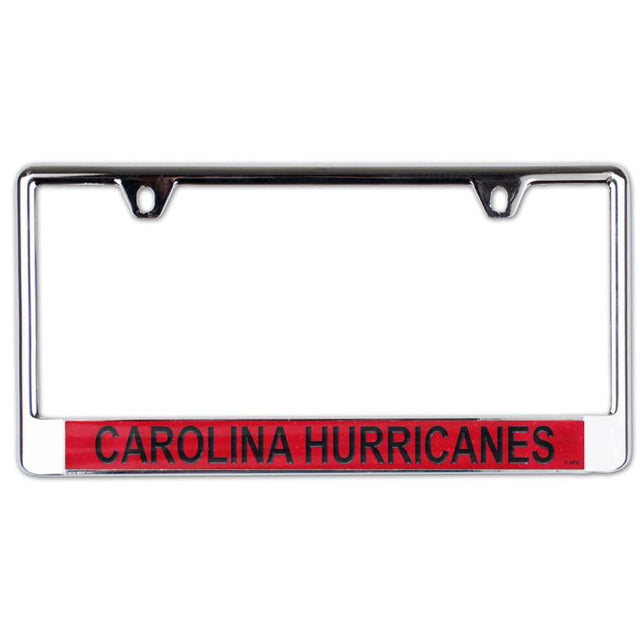 Carolina Hurricanes GLITTER Lic Plate Frame B/O Printed