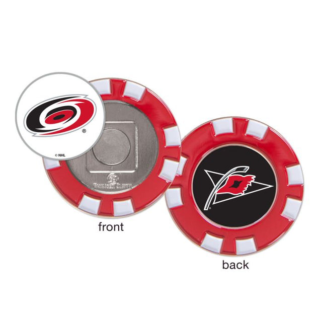 Marcador de fichas de póquer de golf de los Carolina Hurricanes