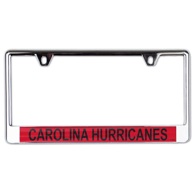 Carolina Hurricanes Lic Plate Frame B/O Printed