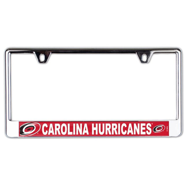 Carolina Hurricanes Lic Plate Frame B/O Printed