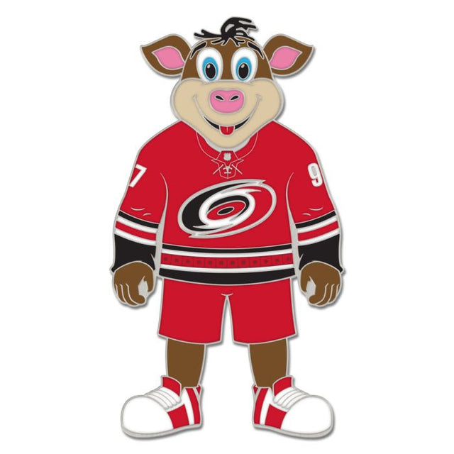 Tarjeta de joyería con pin esmaltado de colección de la mascota de los Carolina Hurricanes