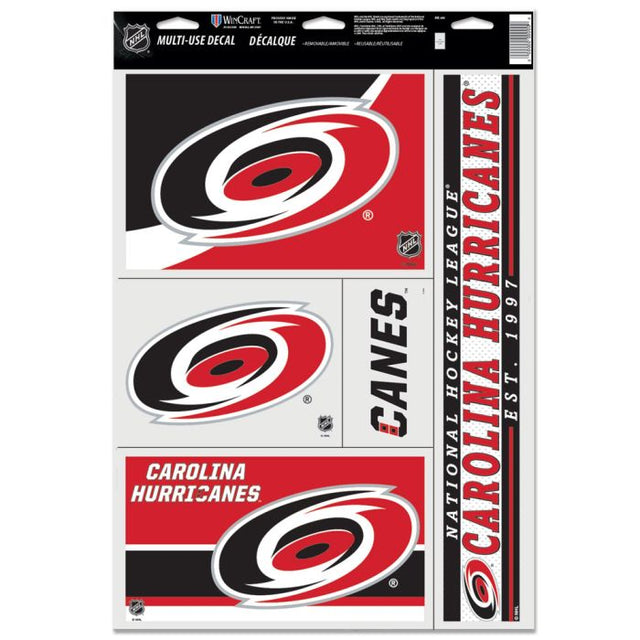 Calcomanía multiusos de los Carolina Hurricanes, 11" x 17"