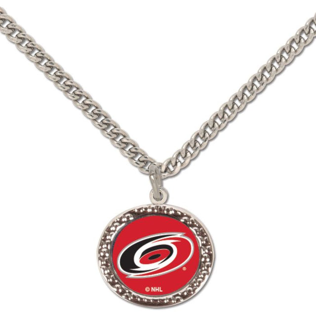 Collar con dije de los Carolina Hurricanes y tarjeta de joyería