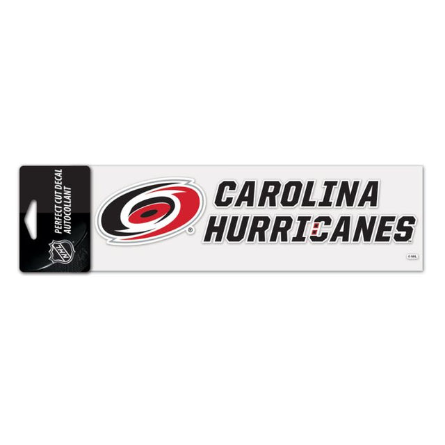 Calcomanías de corte perfecto de los Carolina Hurricanes de 3" x 10"