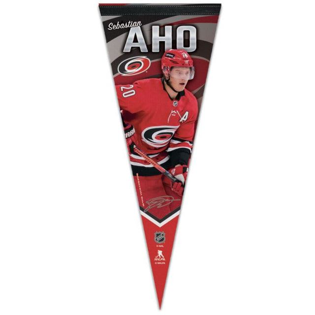 卡罗莱纳飓风队优质锦旗 12 英寸 x 30 英寸 Sebastian Aho