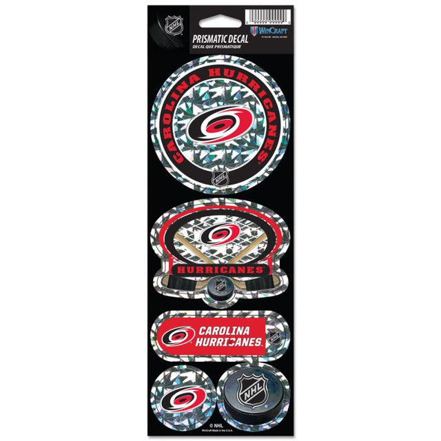 Carolina Hurricanes Prismatic Decal 4" x 11"