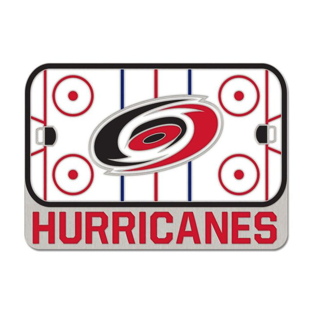 Tarjeta de joyería con pin esmaltado coleccionable de la pista de patinaje de los Carolina Hurricanes