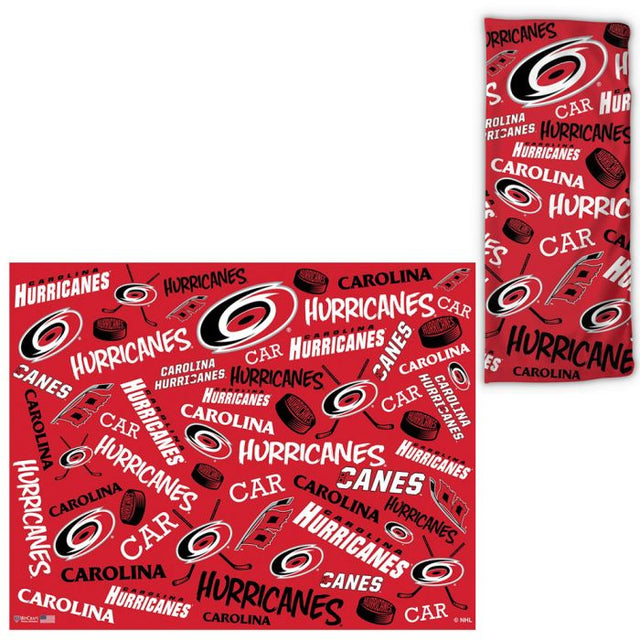 Envolturas para fanáticos con estampados dispersos de los Carolina Hurricanes