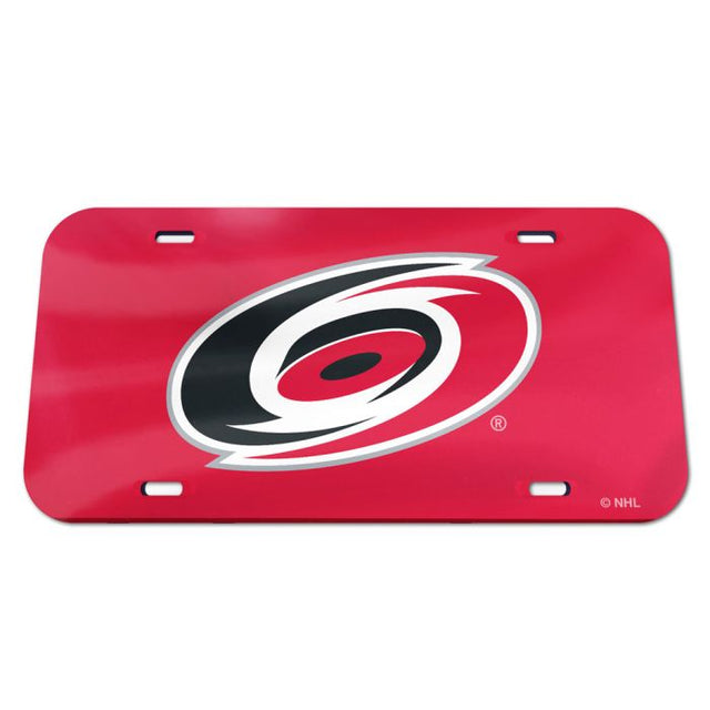 Matrícula especial de acrílico de los Carolina Hurricanes