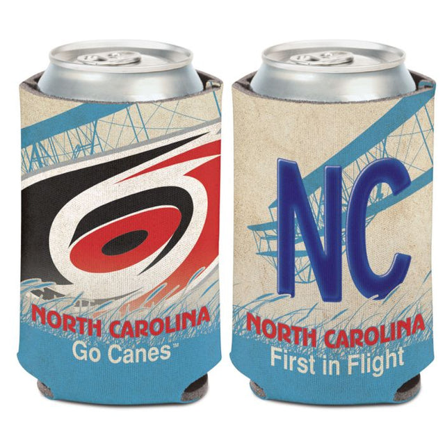 Enfriador de lata con placa estatal de Carolina Hurricanes, 12 oz.