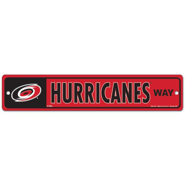 Carolina Hurricanes Street / Zone Sign 3.75" x 19"