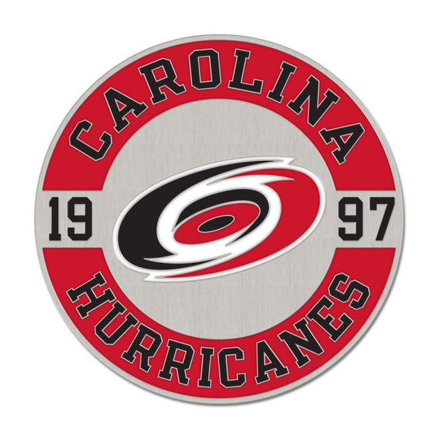 Tarjeta de joyería con pin esmaltado de colección de la ronda EST de los Carolina Hurricanes