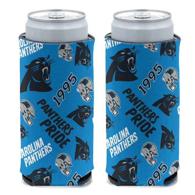 Enfriador de latas delgado de 12 oz de Carolina Panthers