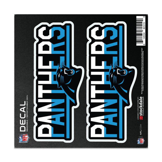 Calcomanía para todo tipo de superficies COLOR DUO de Carolina Panthers, 6" x 6"