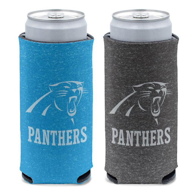 Enfriador de latas delgadas de 12 oz de Carolina Panthers COLORED HEATHER