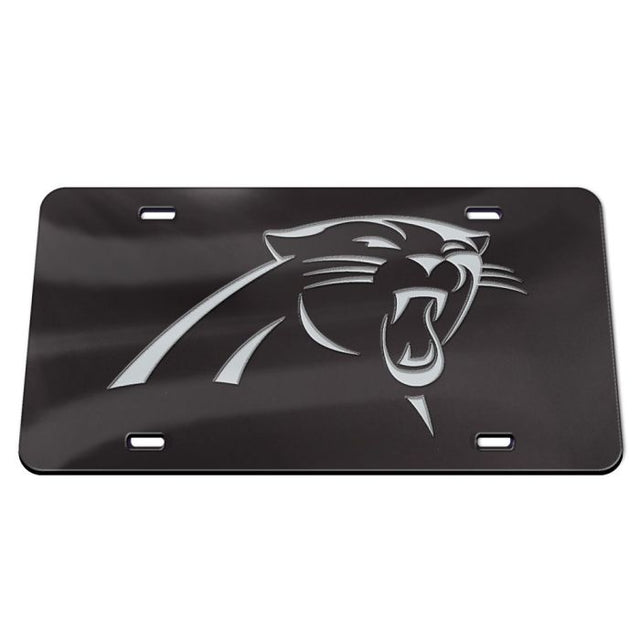 Placas de matrícula clásicas de acrílico cromado de Carolina Panthers