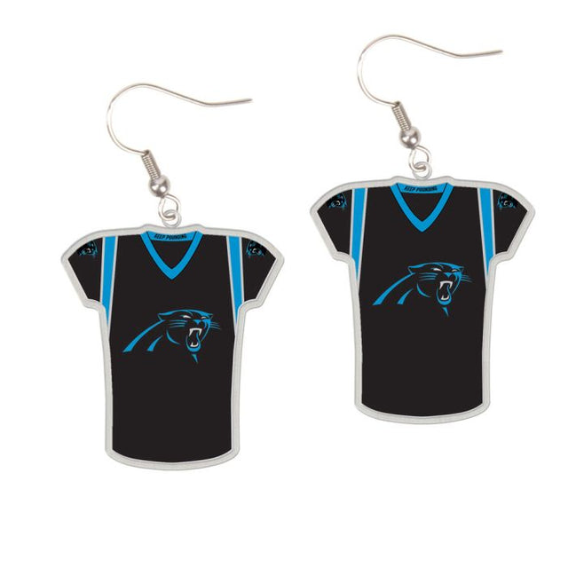 Pendientes de Carolina Panthers Joyas Jersey en cartulina