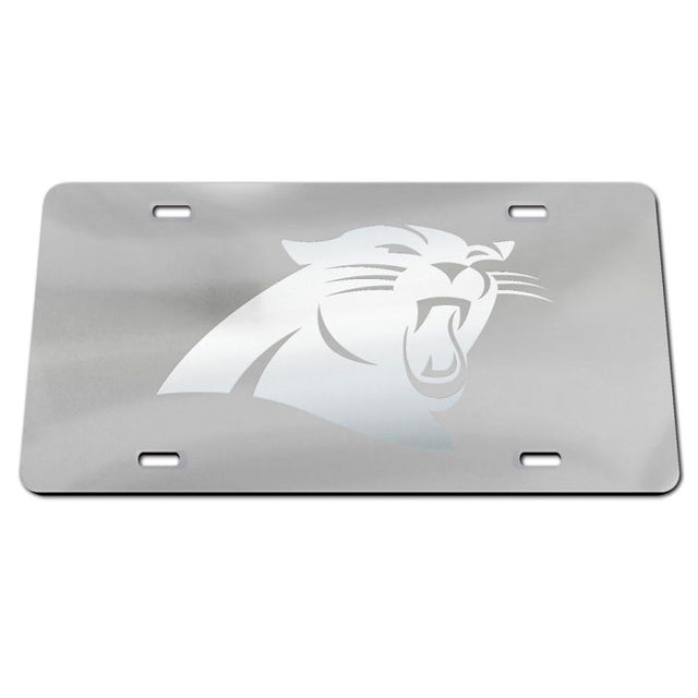 Placas de matrícula clásicas de acrílico esmerilado de los Carolina Panthers