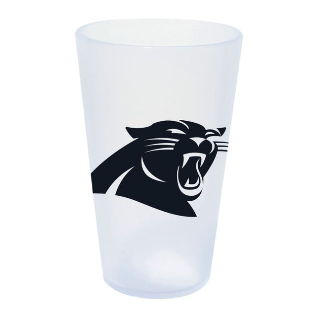 Vaso de pinta de silicona de 16 oz con forma de carámbano de los Carolina Panthers