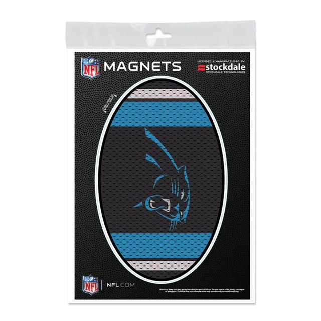 Imanes para exteriores con la camiseta de los Carolina Panthers, 5" x 7"