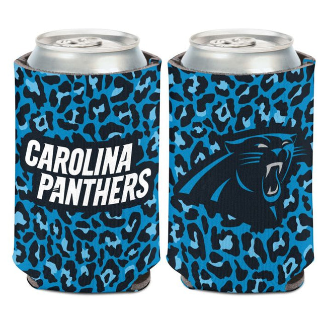 Enfriador de lata con estampado de leopardo de Carolina Panthers, 12 oz.