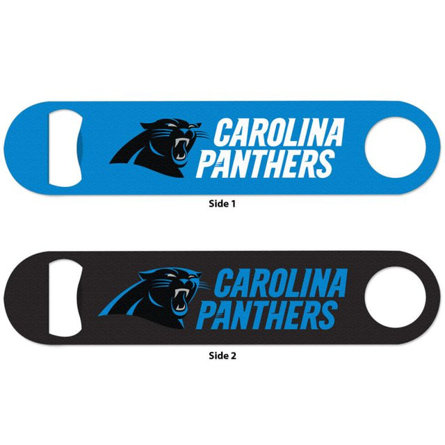 Abridor de botellas de metal de dos caras de los Carolina Panthers