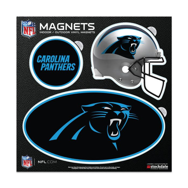 Imanes para exteriores de los Carolina Panthers, 6" x 6"