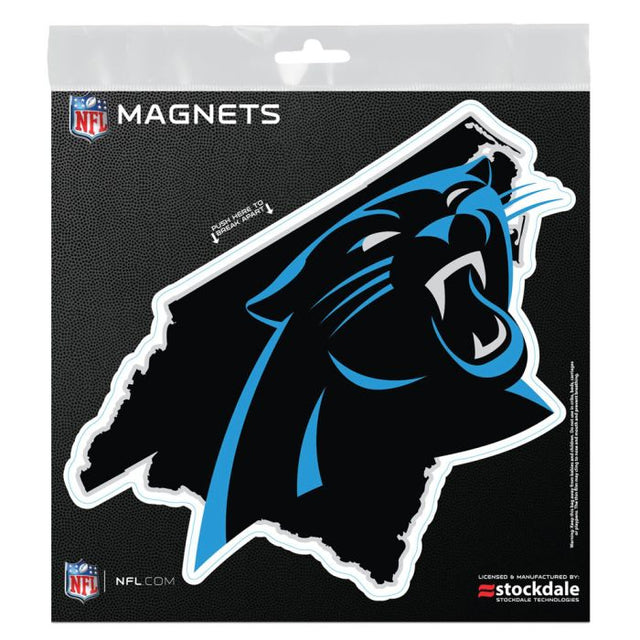 Imanes para exteriores del estado de Carolina Panthers, 6" x 6"