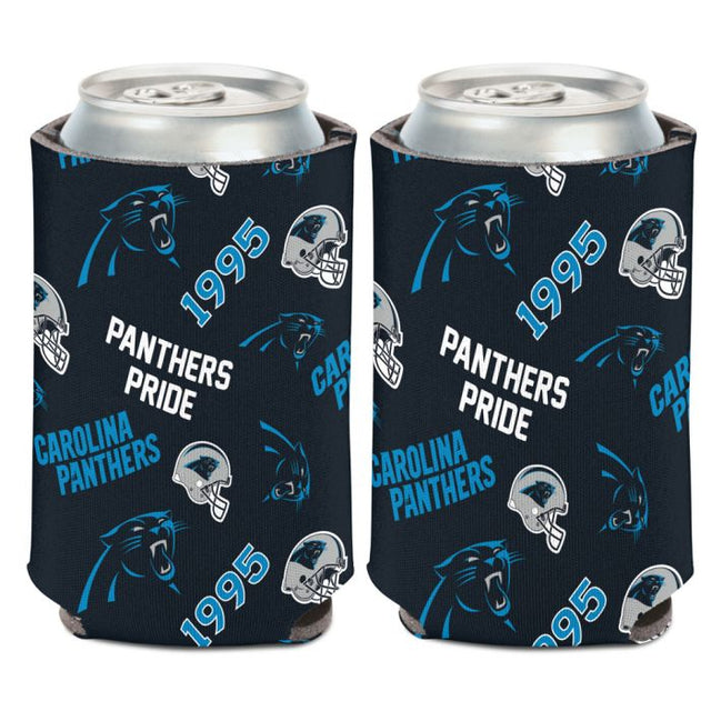 Enfriador de lata con estampado disperso de Carolina Panthers, 12 oz.