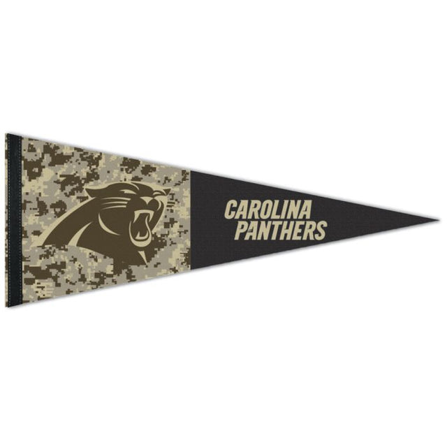 Banderín premium estándar de los Carolina Panthers de 12" x 30"