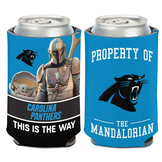 Enfriador de lata Carolina Panthers / Star Wars Mandalorian de 12 oz.